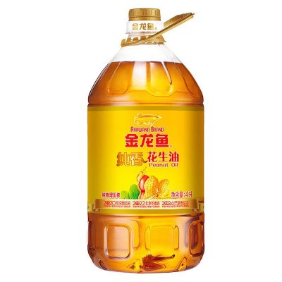 金龙鱼 纯香花生油4L物理压榨