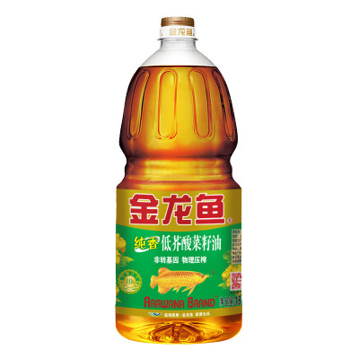 金龙鱼食用油 纯香 低芥酸菜籽油1.8L 非转基因/物理压榨 1.8L