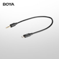 BOYA博雅 音频线 3.5mmTRS公头转安卓手机Type-C公头话筒转换线连接线麦克风转接线 0.2米 BY-K2