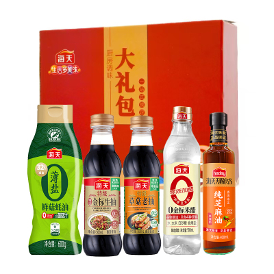 调味品礼盒海天厨房调味大礼包1900ml+600g