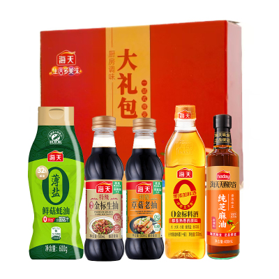 调味品礼盒海天厨房调味礼盒1900ml+600g