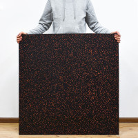 斯代尔健身房50*50*2.5橡胶地垫运动地胶哑铃杠铃防滑减震垫每平方