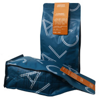 艾乐客实惠装蓝袋新鲜烘焙特浓意式拼配咖啡豆500g美式纯黑咖啡