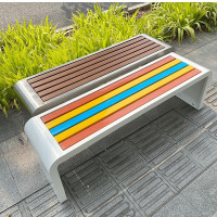 不锈钢防腐木座椅