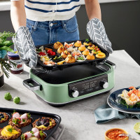 摩飞多功能料理锅MR9099标配-六圆盘+平烤盘+丸子盘