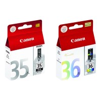 佳能 ip110/tr150原装墨盒PGI-35黑色CLI-36彩色墨盒 黑色彩色原装墨盒套装