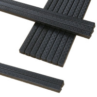 方解实筷子餐饮家用黑色合金筷子24cm