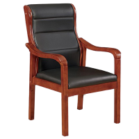 方解实(FANGJIESHI)办公椅木质椅会议椅皮革椅