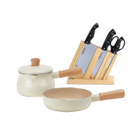 德世朗(DESLON)DFS-TZ839清逸不粘锅两件套科乐刀具七件套FS-TZ008-7A