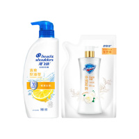 去屑洗发水海飞丝男士洗发水清爽去油洗发水控油 500g 舒肤佳沐浴露500g