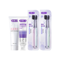牙刷牙膏组合舒客牙膏120g*2牙刷两支