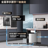 的净水器母婴家用RO反渗透加热直饮一体机餐边柜管线机前置过滤全屋套装 [性能TOP款]管线机+净水器套装