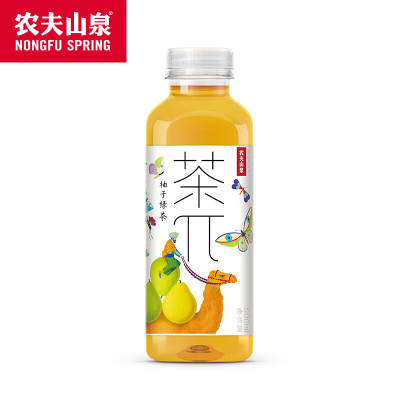 农夫山泉茶派柚子绿茶500ml*15入纸箱装 2箱装