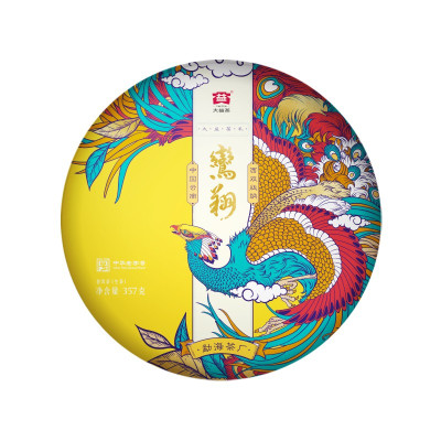 大益 普洱茶 6942107411805鸾翔(生茶)礼盒357g/盒