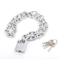 链条锁防盗链子锁车锁大门锁防剪铁链锁吊链挂锁0.5米长6MM链条+防剪锁