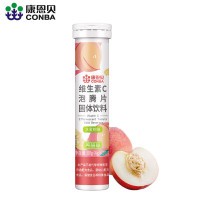 康恩贝 维生素c 泡腾片 VC果味饮品水蜜桃味 4g*20片 10桶装