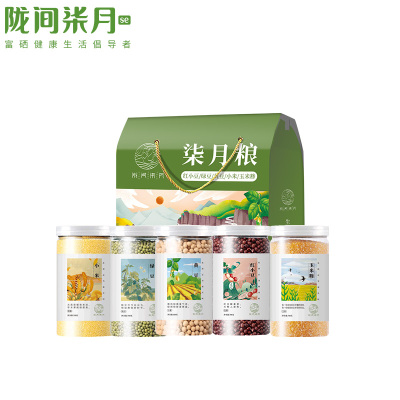 陇间柒月柒月粮3.4kg红豆700g、绿豆700g、黄豆600g、小米700g、玉米糁700g