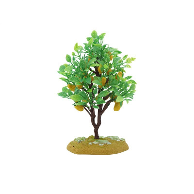 仿真植物塑料树 装饰水果树模型 沙盘建筑模型 模型树 工艺品 黄果树 [1棵]