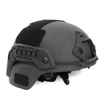 米奇战术防弹盔(2PE) 户外战术安保PE凯夫拉防爆防弹安全头盔 黑色