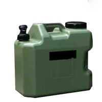 户外储水罐户外纯净水桶带龙头便携车载饮水桶18升军绿色
