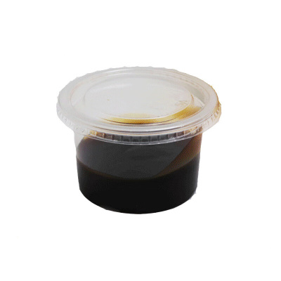 一次性塑料杯 酱料盒透明带盖酸奶杯 5A/150毫升杯子+盖子 150套