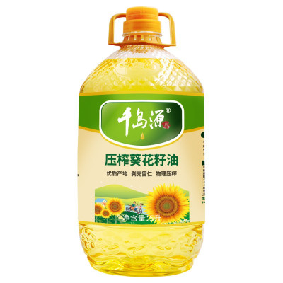 金龙鱼 千岛 源葵花籽油5L 压榨一级