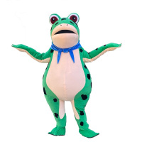 青蛙卡通人偶服装 170 青蛙绿色(涂胶里布—风扇—充电宝)