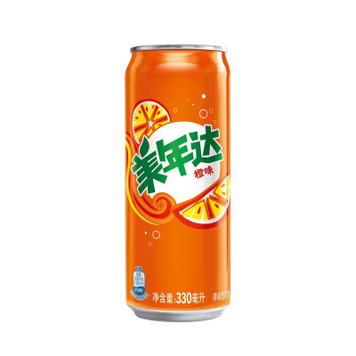 橙味细长罐330ML