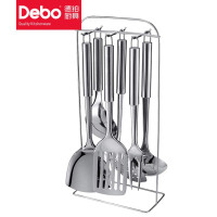 德铂(Debo)伊托堡厨房烹饪用具七件套不锈钢锅铲汤勺漏勺饭勺DEP-106
