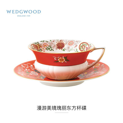 Wedgwood漫游美境瑰丽东方花茶杯碟组40024021