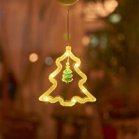 圣诞吸盘彩灯装饰灯串吸盘圣诞树(其他款式请备注)五条装