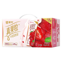 蒙牛(MENGNIU)真果粒牛奶饮品草莓果粒250g×12盒/箱