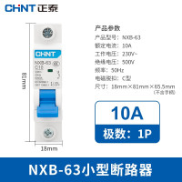 正泰(CHNT)小型断路器昆仑微型家用保护器NXB-63 1P 10A 10个装