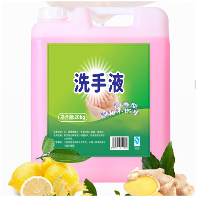 大桶洗手液酒店宾馆商用浓缩洗手液抑菌杀菌洗手液 20kg/桶