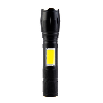 汉乐美途 手电筒强光变焦可充电远射超亮探照灯户外骑行家用应急灯 HL-0301