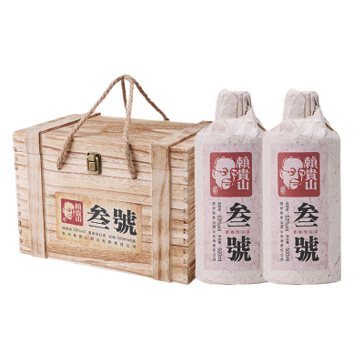 赖贵山叁号 贵州酱酒 纯粮酿造白酒 500ML 瓶装 53度酱香型酒 53度 500mL 6瓶