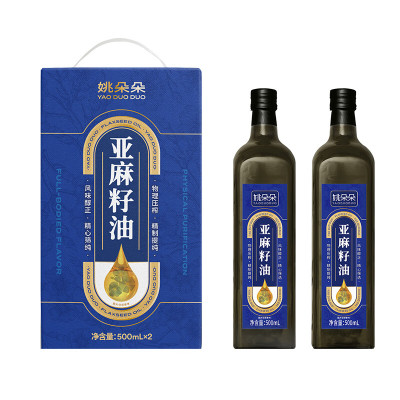 姚朵朵亚麻籽油1000ml(500*2)