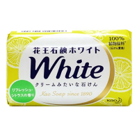 花王white天然植物皂柠檬茉莉护肤香皂130g*3块装