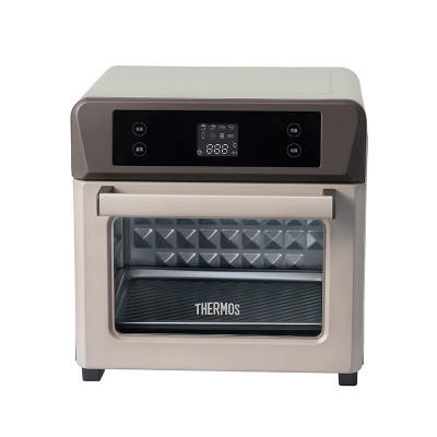 膳魔師(THERMOS)多功能智能电烤箱 13L 触控式 多段控温 家用空气炸电烤箱 沥青灰色EHA-5118E