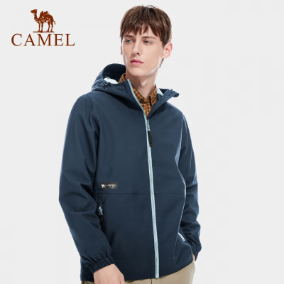 骆驼(CAMEL)男单层冲锋衣A1W218146