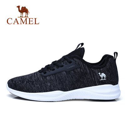 骆驼(CAMEL)男鞋春夏时尚轻质系带网布运动休闲跑鞋 A812363600鞋码请备注