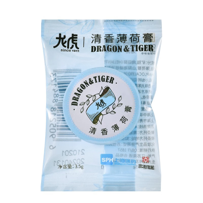 龙虎清香薄荷膏3.5克/盒 100瓶装