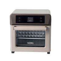 膳魔師(THERMOS)多功能智能电烤箱 13L 触控式 多段控温 家用空气炸电烤箱沥青灰色EHA-5118E