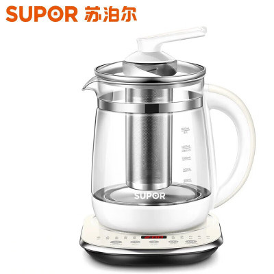 苏泊尔(SUPOR)煮水壶 1.5L大容量加厚玻璃多功能煮水壶 电热水壶烧开水壶SW-15Y06单层壶身