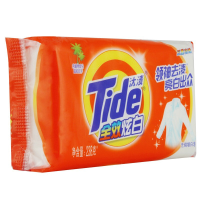 汰渍(Tide) 全效炫白三重功效增白皂238克