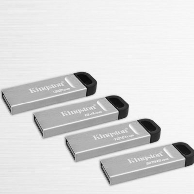 金士顿(KINGSTON)64GB USB 3.2 Gen 1 U盘 DTKN 金属外壳迷你U盘电脑商务办公