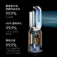 戴森(DYSON) 多功能空气加湿净化器 白金/黑金兼具空气净化器及加湿器功能 无雾加湿 除菌除甲醛 黑金色PH04
