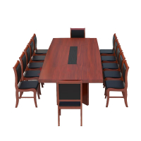 颂泰(SONGTAI) 会议台会议桌长桌油漆会议台条形桌简约现代 8米*1.8米