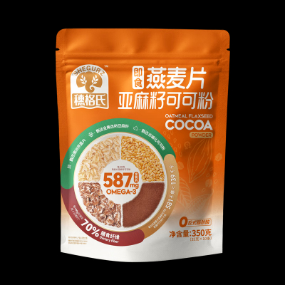 穗格氏(SHEGURZ) 燕麦片亚麻籽可可粉350克(35克×10条)