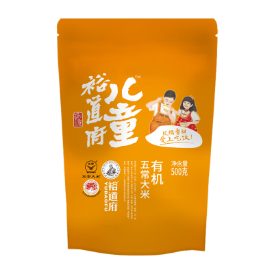 裕道府 儿童有机五常大米(单层袋真空装)500g